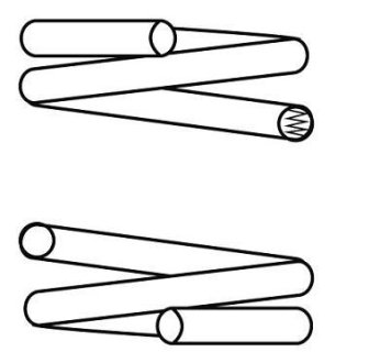 Пружина подвески задняя (кратно 2) Ford Mondeo III (00-07) (14.504.037) CS Germany 14504037