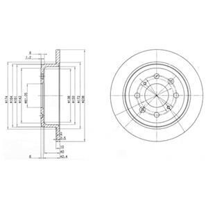 Тормозний диск Delphi BG2538