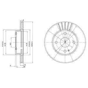 Гальмівний диск Delphi BG2802