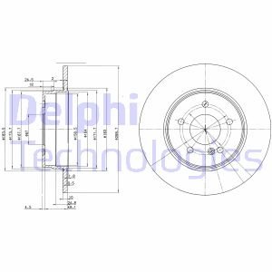 Гальмівний диск Delphi BG3239C