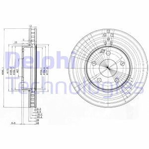 Гальмівний диск Delphi BG3755C