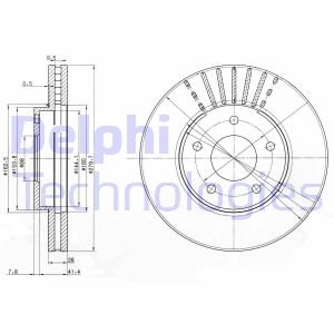 Гальмівний диск Delphi BG3816 (фото 1)