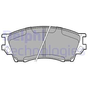 Гальмівні колодки дискові MAZDA Xedos "F "93-01 Delphi LP1063