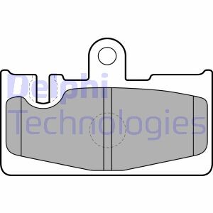 Гальмівні колодки дискові TOYOTA Land Cruiser Prado (J120) "R "00>> Delphi LP1690 (фото 1)