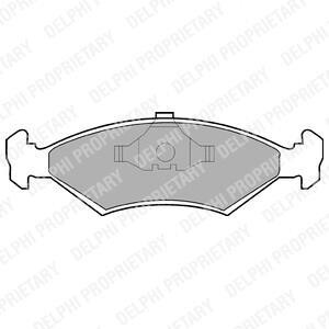FORD гальмів.колодки передні Escort,Fiesta,Sierra Delphi LP204