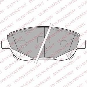 Комплект гальмівних колодок з 4 шт. дисків Delphi LP2207