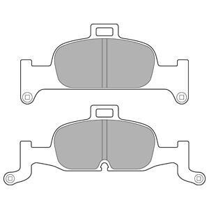 Комплект гальмівних колодок з 4 шт. дисків Delphi LP3239