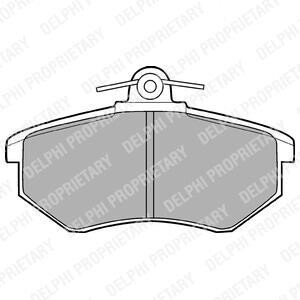 Комплект гальмівних колодок з 4 шт. дисків Delphi LP424