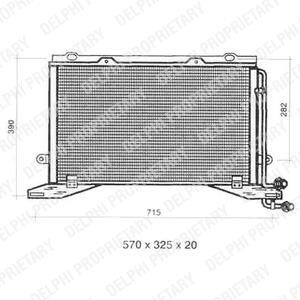 Радіатор кондиціонера MERCEDES-BENZ E-Class W210 94-03 Delphi TSP0225330