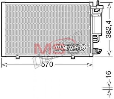 Конденсер кондиціонера DENSO DCN10051