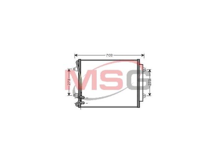 Конденсатор кондицiонера VW CC/Passat "1,4-3,6 "05-16 DENSO DCN32012