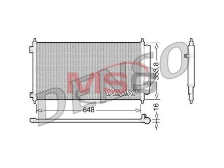 Радіатор кондиціонера (Конденсатор) DENSO DCN40010