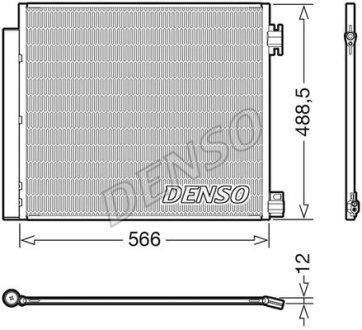 Конденсатор кондицiонера NISSAN/RENAULT Qashqai/Kadjar "1,2-2,0 "13>> DENSO DCN46026