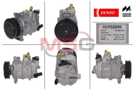 Компрессор кондиционера VW Golf VI 1,6TDI 2,0TDI, Passat 10>14, Tiguan 08> DENSO DCP02050