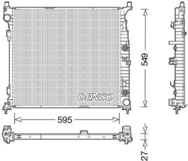 Радіатор охолоджування DENSO DRM17055