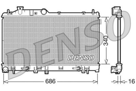 Конденсер DENSO DRM36008