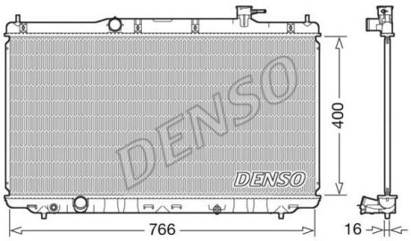 Радіатор охолоджування DENSO DRM40038