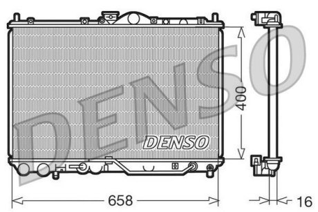 Радіатор охолоджування DENSO DRM45011