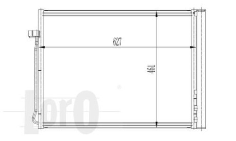 Радіатор кондиціонера X5 (E70/F15/F85)/X6(E71/E72/F16/F86) 2.0D-4.8 06- DEPO 004-016-0020