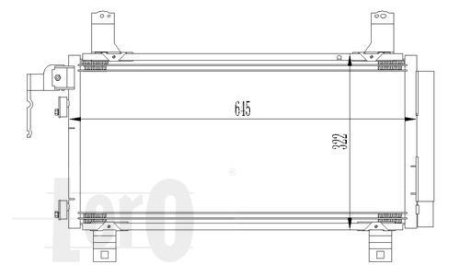 Радіатор кондиціонера MZ 6(02-)1.8 i 16V(+) DEPO 030-016-0007