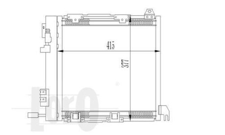 Радіатор кондиціонера Opel Astra G 1.7-2.2DTI 98-05 DEPO 037-016-0009