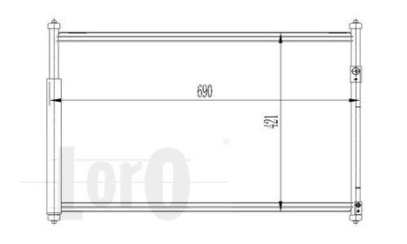 Радіатор кондиціонера GRAND VITARA / ESCUDO (JT) (05-) 1.6 i 16V DEPO 050-016-0003