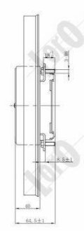 Вентилятор радіатора A3/Caddy/OCTAVIA II/SUPERB II 04> (295mm) DEPO 053-014-0004