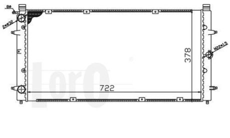 Радіатор охолодження двигуна T4 -08.96 (+/- AC) DEPO 053-017-0068