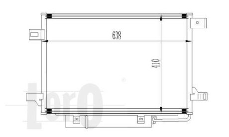 Радіатор кондиціонера W169/W245 04-12 DEPO 054-016-0017