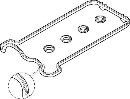 Прокладка клапанної кришки (к-кт) Mercedes Benz M119 (правий) ELRING 475.860