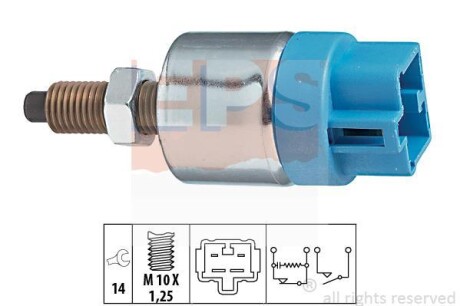 TOYOTA вимикач STOP-сигналів Avensis,Camry,Corolla,Hiace,Land Cruiser,Rav 4 II,Lexus EPS 1.810.090