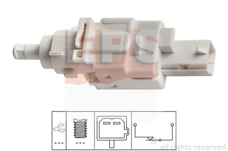 FIAT вимикач STOP-сигналів Doblo 01,Citroen Jumper 94-,Peugeot Boxer 94- EPS 1.810.179