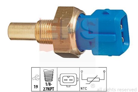 FORD датчик температури (блакитний) Transit 2,5D 86- EPS 1.830.156