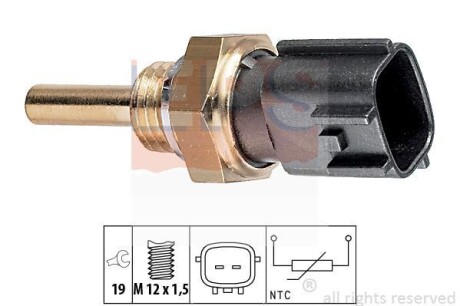 NISSAN датчик темп. охолод. рідини Dacia Duster,Almera,Juke,Primera,Qashqai,X-Trail,FX 35,Renault Laguna,Megane,Master II EPS 1.830.225