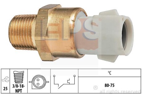 FORD датчик включення вентилятора радіатора Escort,Fiesta -90 EPS 1.850.052 (фото 1)
