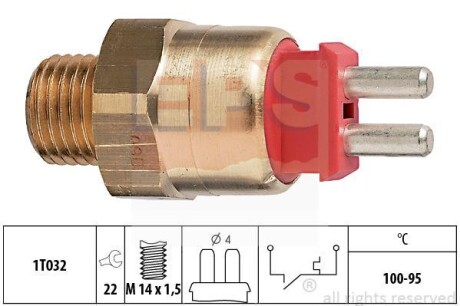 DB датчик вентилятора M103/OM601 (100-95&quot;С) EPS 1.850.169