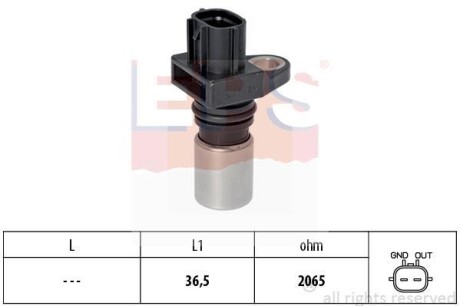 NISSAN датчик положення р/вала X-Trail 2.2Di 4x4 -05 EPS 1.953.417