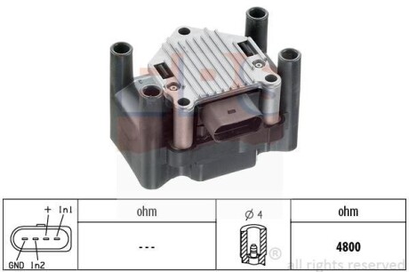 VW котушка запалювання Golf IV,V,VI,Passat,Octavia EPS 1.990.420