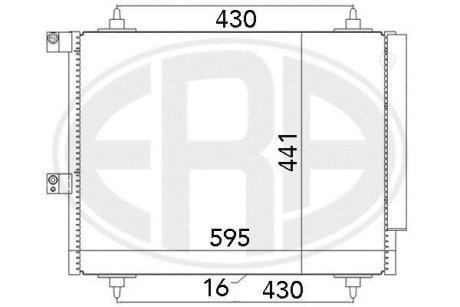 Радіатор кондиціонера ERA 667063