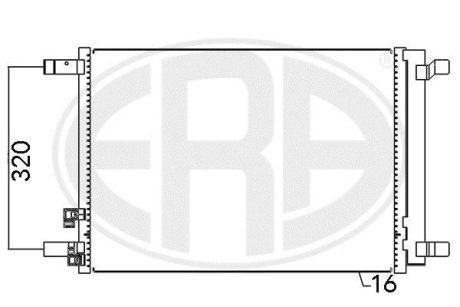 Радіатор кондиціонера ERA 667094