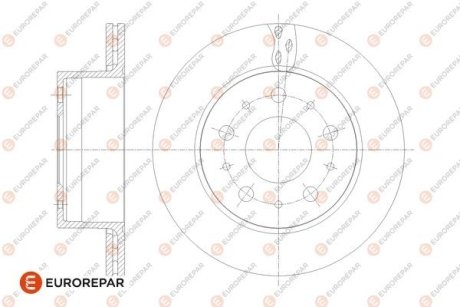 Диск тормозной задний (кратно 2) Jumper3-Boxer3 DIAM 300 EP 22 05,12,2013- EUROREPAR 1676014480