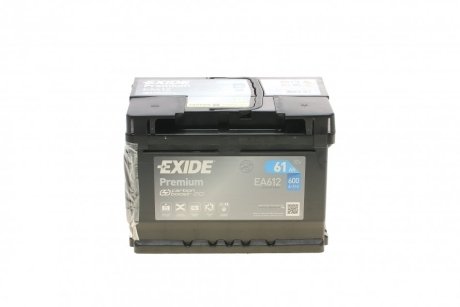 АКБ 6СТ-61 R+ (пт600) (необслуж) (низкий) Premium EXIDE EA612 (фото 1)