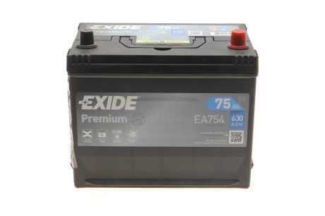 АКБ 6СТ-75 R+ (пт630) (необслуж) Asia Premium EXIDE EA754