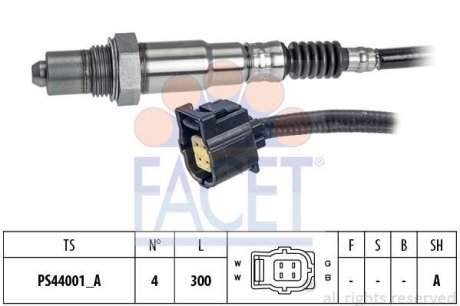 Лямбда-зонд Mercedes Benz W203/204/211/212 M156/272/273 05-> FACET 10.8202