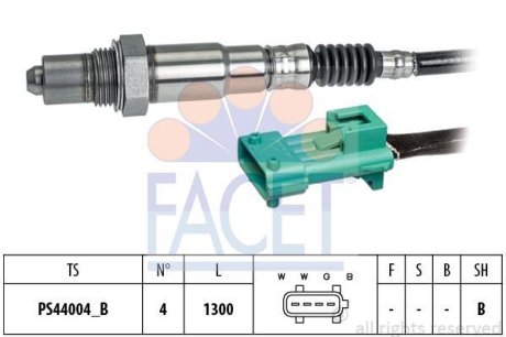 Датчик кислорода (лямбда-зонд) Berlingo/Partner 1.6i 08- (10.8222) FACET 108222