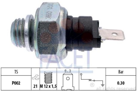 Датчик тиску оливи OM 601/611 >03 FACET 70001 (фото 1)