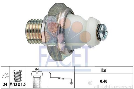 Датчик тиску оливи ОМ601/602 FACET 7.0098