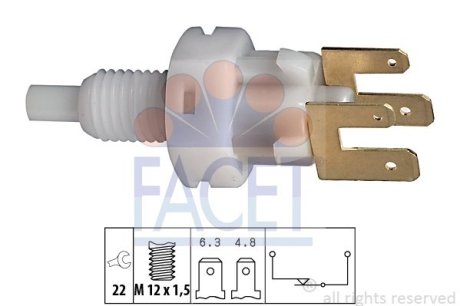 Датчик стоп-сигнала Opel Omega b 2.0 (94-00) (7.1083) FACET 71083