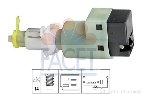 Датчик стоп-сигнала Fiat Albea 1.2 (98-09) (7.1107) FACET 71107