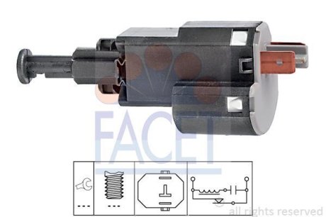 Датчик стоп-сигнала Opel Astra/Vectra (95-) (7.1155) FACET 71155